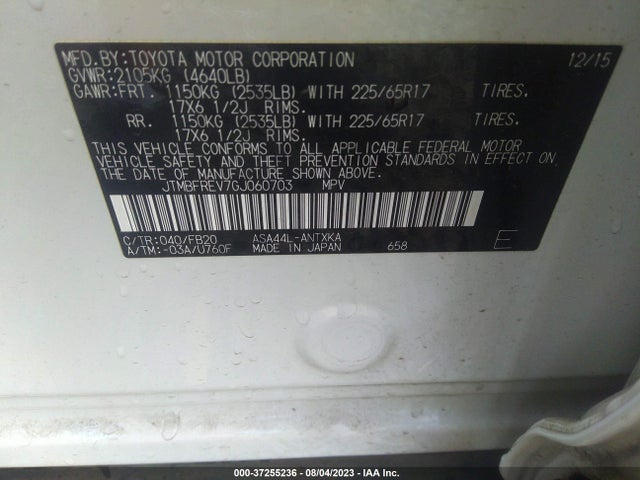 Toyota RAV4 LE 2016 JTMBFREV7GJ060703 Image 16