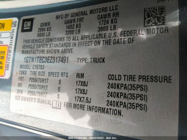 1GTN1TEC3EZ317491 GMC SIERRA 1500