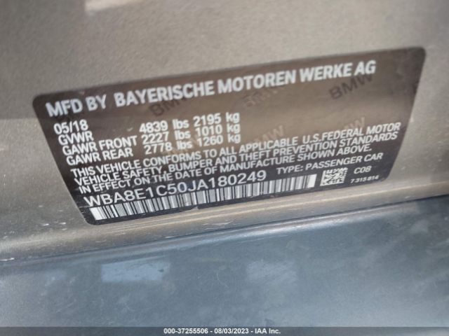 WBA8E1C50JA180249 BMW 3 Series 330e Iperformance