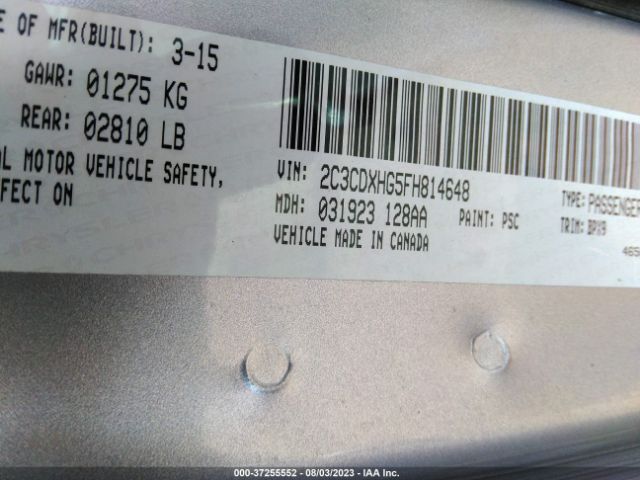 2C3CDXHG5FH814648 Dodge Charger Sxt