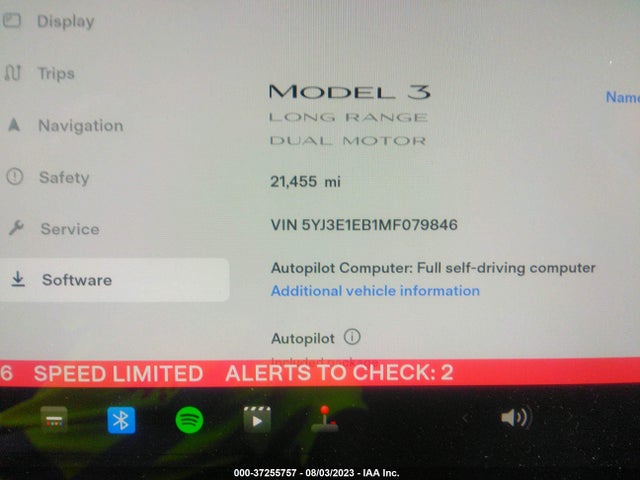 Tesla Model 3 Long Range 2021 5YJ3E1EB1MF079846 Image 14