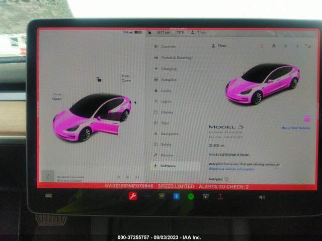 Tesla Model 3 Long Range 2021 5YJ3E1EB1MF079846 Image 17