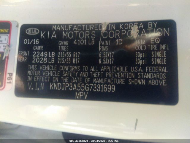 KNDJP3A55G7331699 KIA SOUL +