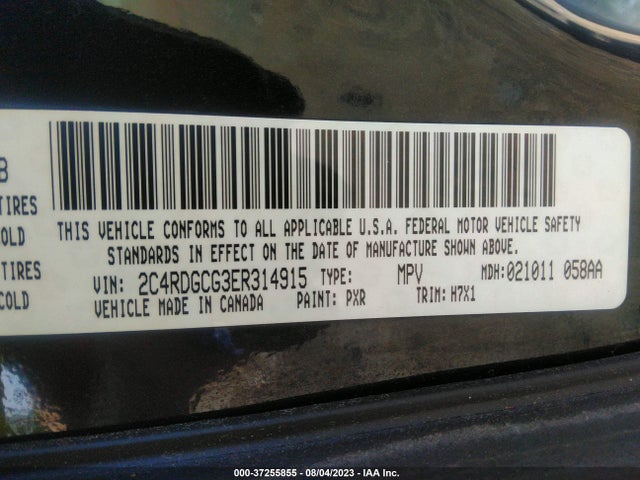 Dodge Grand Caravan Sxt 2014 2C4RDGCG3ER314915 Image 9