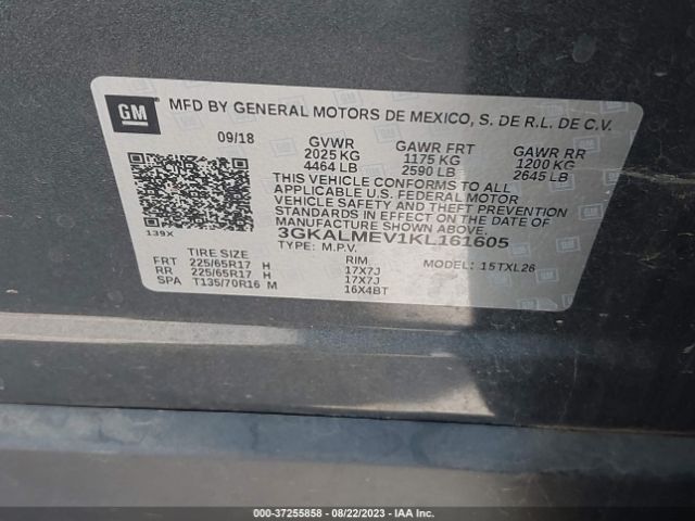 3GKALMEV1KL161605 GMC Terrain Sle