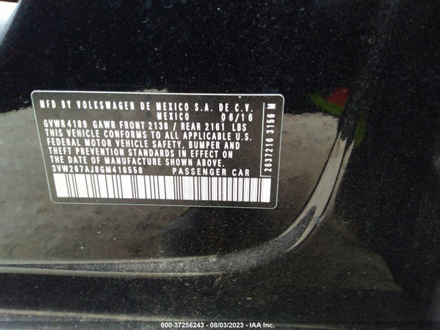 3VW267AJ8GM418558 Volkswagen Jetta Sedan 1.4t S