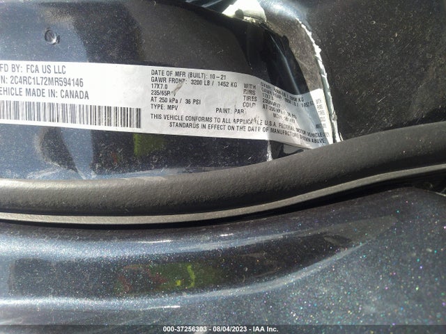 Chrysler Pacifica Hybrid Touring L 2021 2C4RC1L72MR594146 Image 9