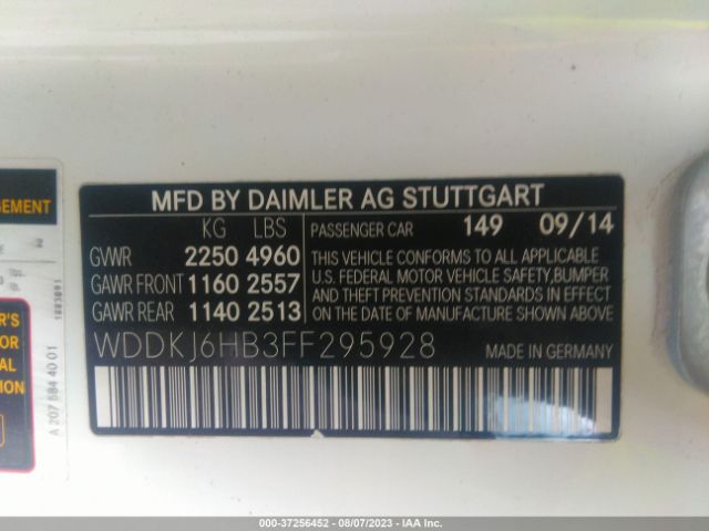 WDDKJ6HB3FF295928 Mercedes-Benz E-class E 400