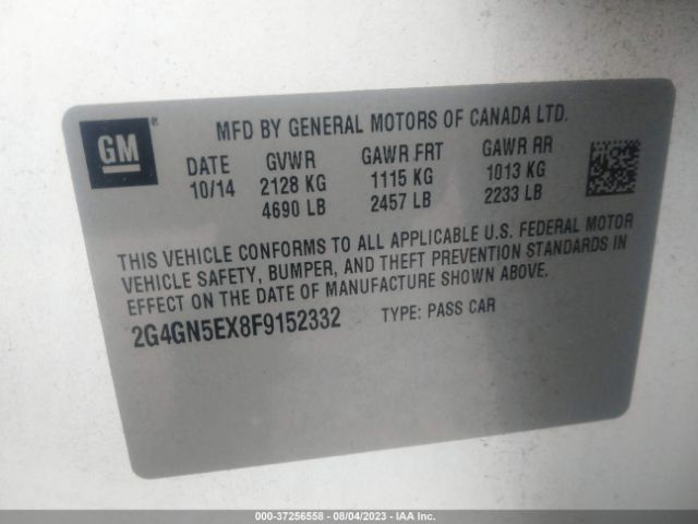 2G4GN5EX8F9152332 Buick Regal Premium I