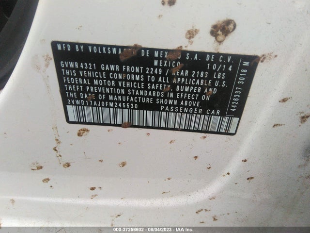 3VWD17AJ0FM245530 Volkswagen Jetta Sedan 1.8t Se