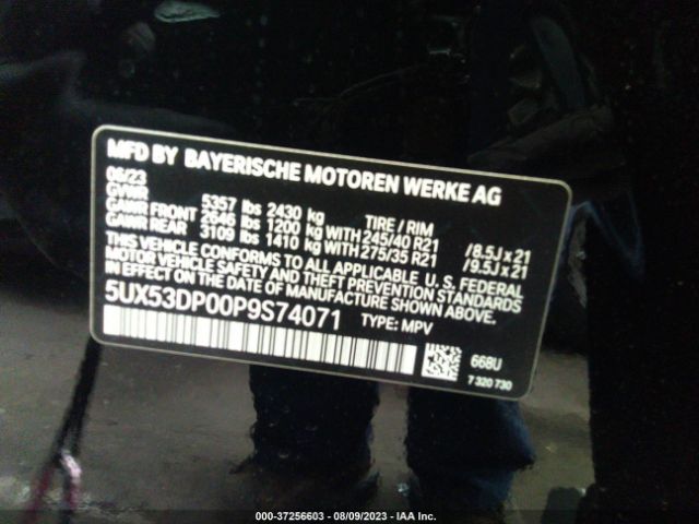 5UX53DP00P9S74071 BMW X3 Xdrive30i