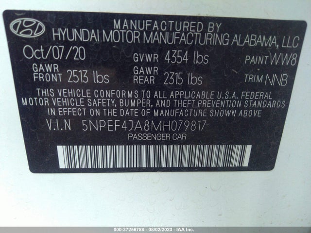 Hyundai SONATA SEL 2021 5NPEF4JA8MH079817 Image 14