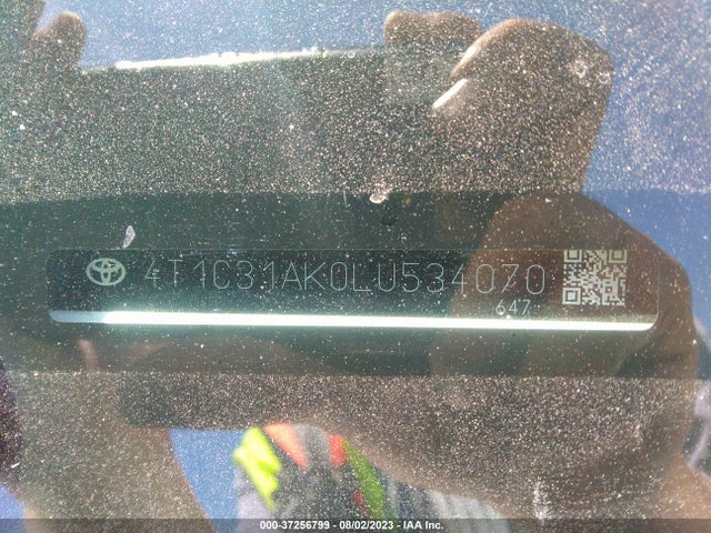 Toyota Camry Hybrid Le 2020 4T1C31AK0LU534070 Image 9