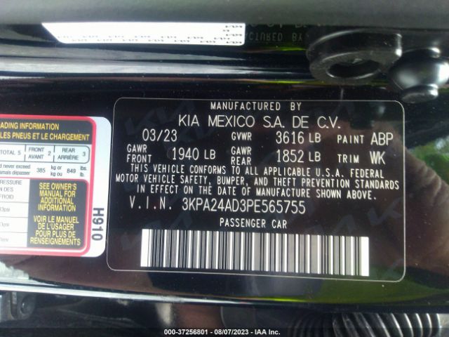 3KPA24AD3PE565755 KIA RIO LX