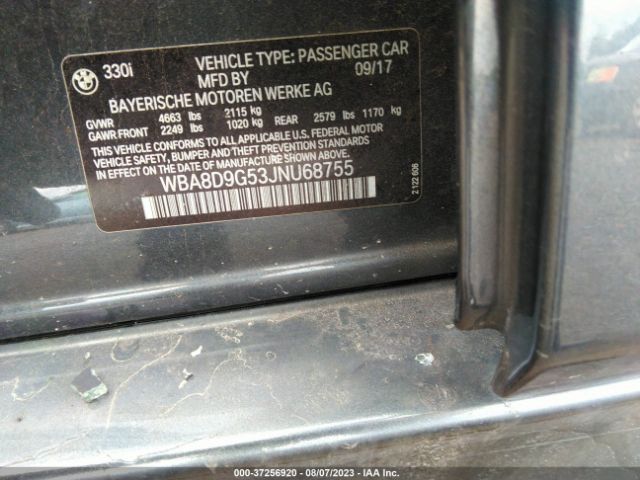 WBA8D9G53JNU68755 BMW 3 Series 330i Xdrive
