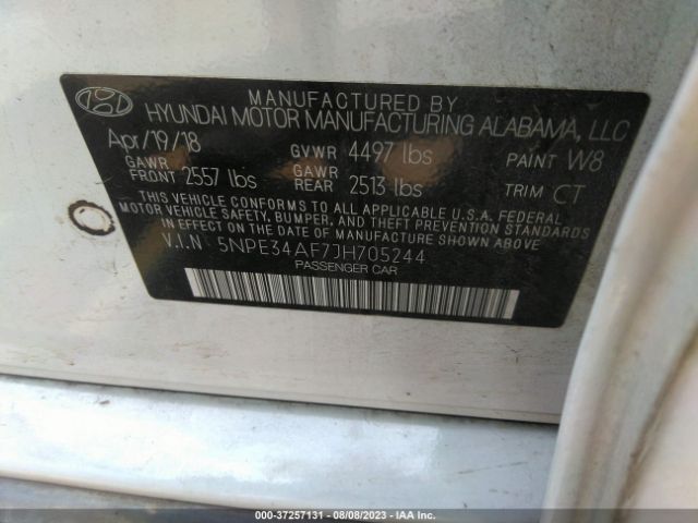 5NPE34AF7JH705244 Hyundai Sonata Sport+