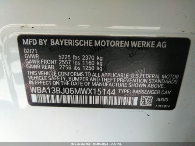 WBA13BJ06MWX15144 BMW 5 Series 530i Xdrive