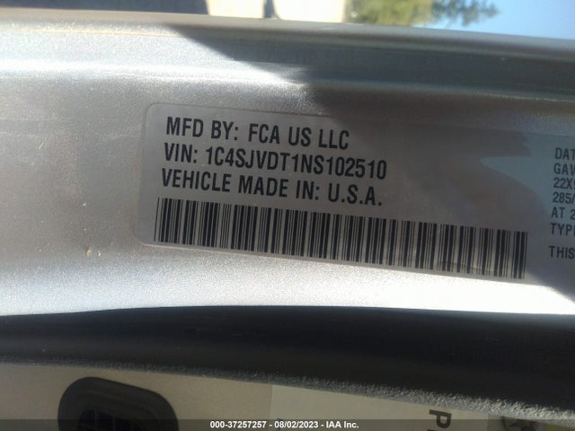 1C4SJVDT1NS102510 Jeep Wagoneer Series Iii