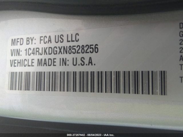 1C4RJKDGXN8528256 Jeep Grand Cherokee L Overland