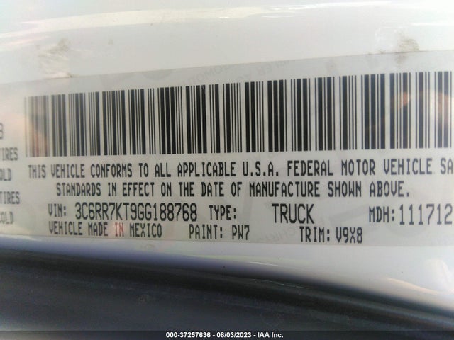 3C6RR7KT9GG188768 RAM 1500 Express
