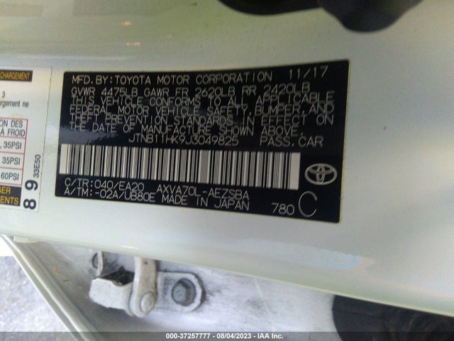 Toyota CAMRY SE 2018 JTNB11HK9J3049825 Image 15