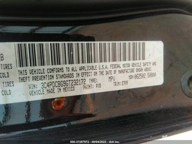 3C4PDCBG9GT232172 Dodge Journey Sxt