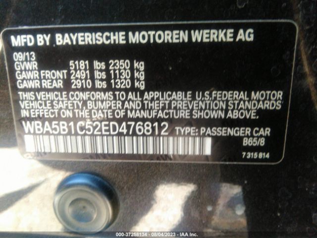 WBA5B1C52ED476812 BMW 5 Series 535i