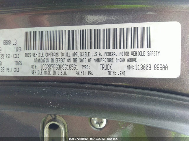 1C6RR7FG3HS618561 RAM 1500 Express