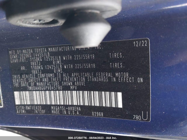Toyota Corolla Cross Xle 2023 7MUDAABG6PV045780 Image 9