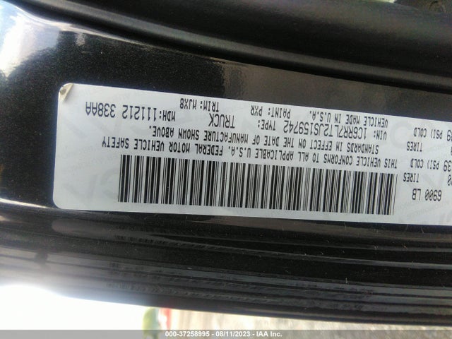 1C6RR7LT2JS159742 RAM 1500 Big Horn