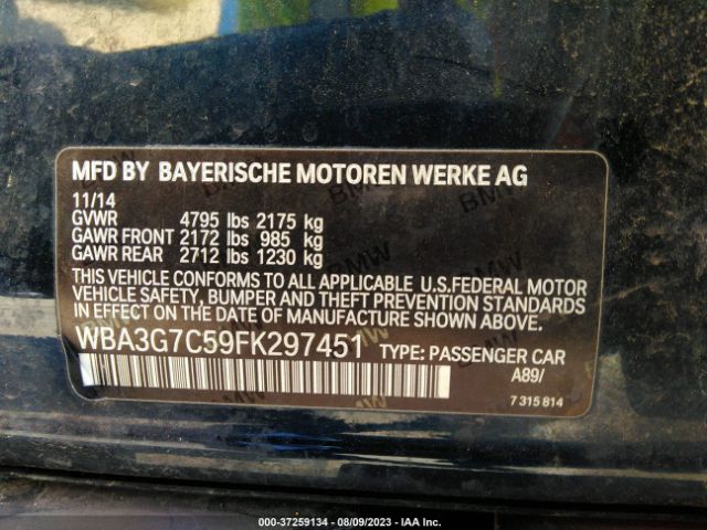 WBA3G7C59FK297451 BMW 3 Series 328i Xdrive