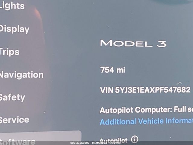 5YJ3E1EAXPF547682 Tesla MODEL 3