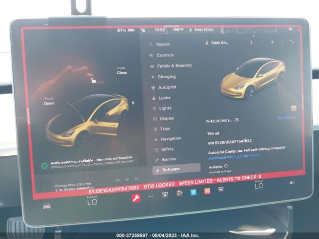 5YJ3E1EAXPF547682 Tesla MODEL 3