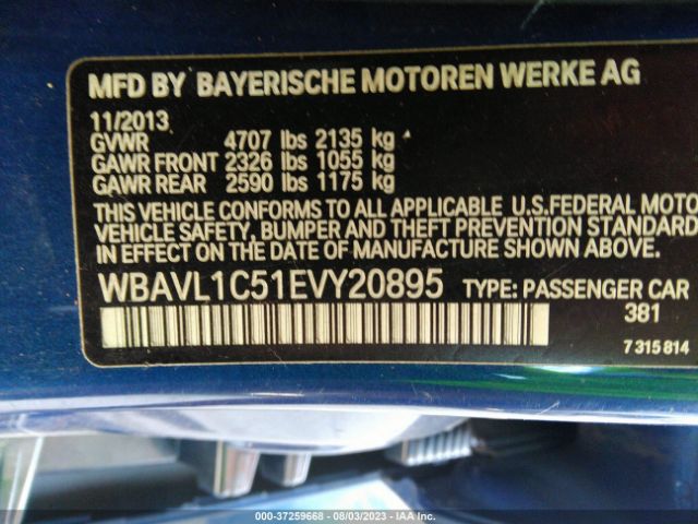 WBAVL1C51EVY20895 BMW X1 Xdrive28i