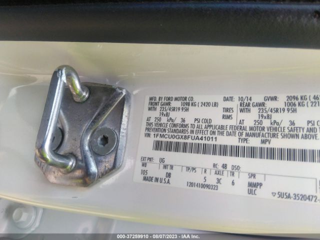 1FMCU0GX8FUA41011 Ford ESCAPE SE
