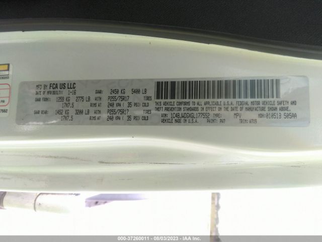 1C4BJWDGXGL177552 Jeep Wrangler Unlimited Sport