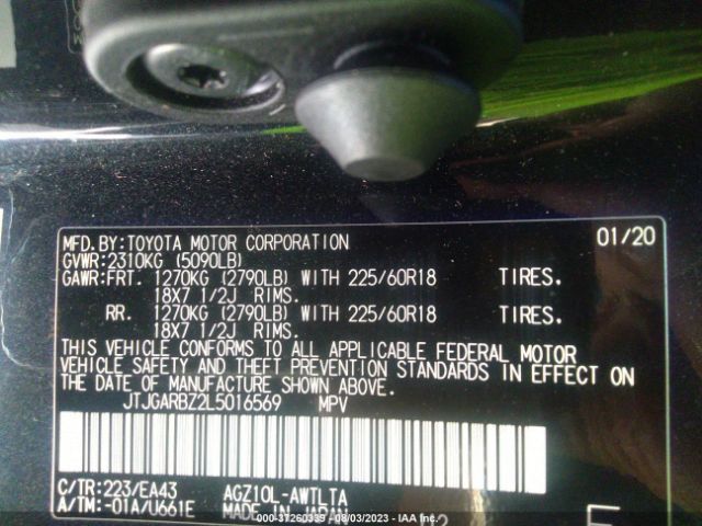 2020 LEXUS NX JTJGARBZ2L5016569 Photo 8