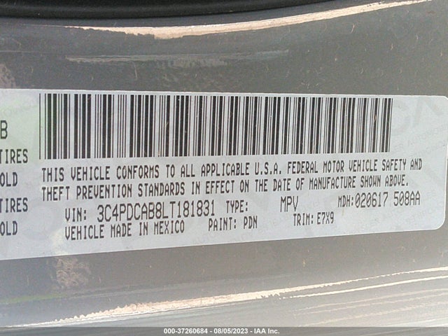 Dodge Journey Se Value 2020 3C4PDCAB8LT181831 Image 16