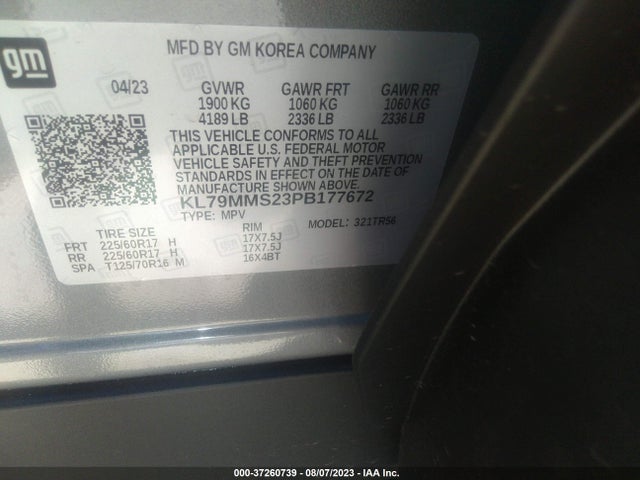 Chevrolet Trailblazer Ls 2023 KL79MMS23PB177672 Image 9