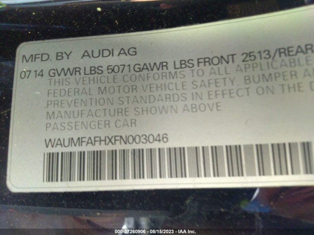 WAUMFAFHXFN003046 Audi A5 Premium Plus