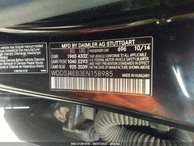 WDDSJ4EB3EN158985 Mercedes-Benz Cla-class Cla 250