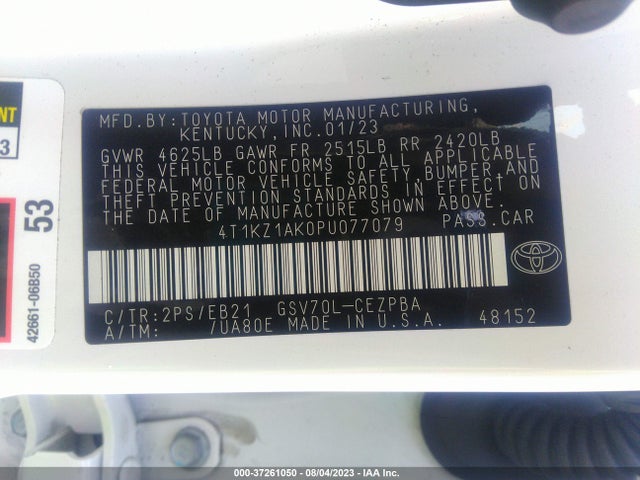 Toyota Camry V6 2023 4T1KZ1AK0PU077079 Image 15