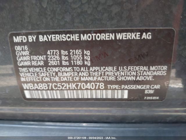 WBA8B7C52HK704078 BMW 3 Series 340i Xdrive