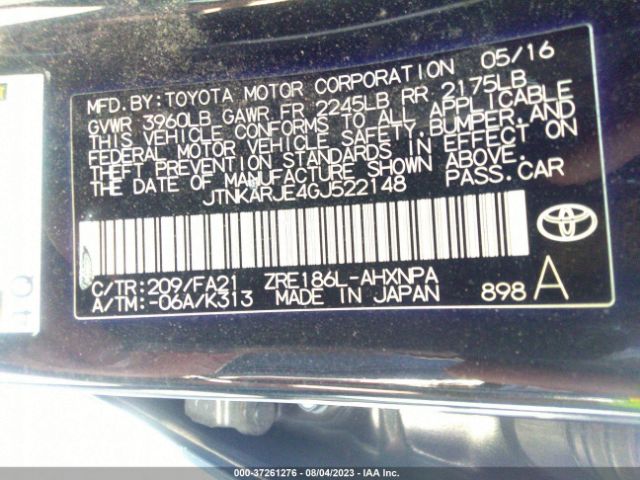JTNKARJE4GJ522148 Scion IM