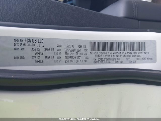 2019 DODGE DURANGO 1C4SDJCT2KC606670 Photo 8