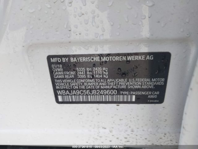 WBAJA9C56JB249600 BMW 5 Series 530e Iperformance