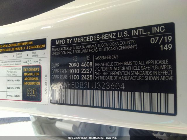 55SWF8DB2LU323604 Mercedes-Benz C-class C 300