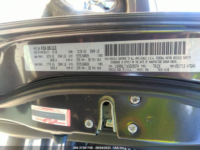 1C6RR6LT1KS529574 RAM 1500 Classic Lone Star