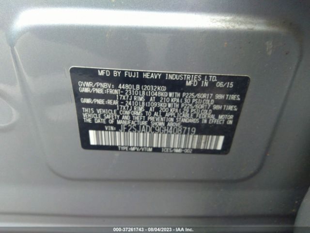 JF2SJADC9GH408719 Subaru Forester 2.5i Premium