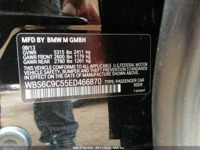 WBS6C9C55ED466870 BMW M6